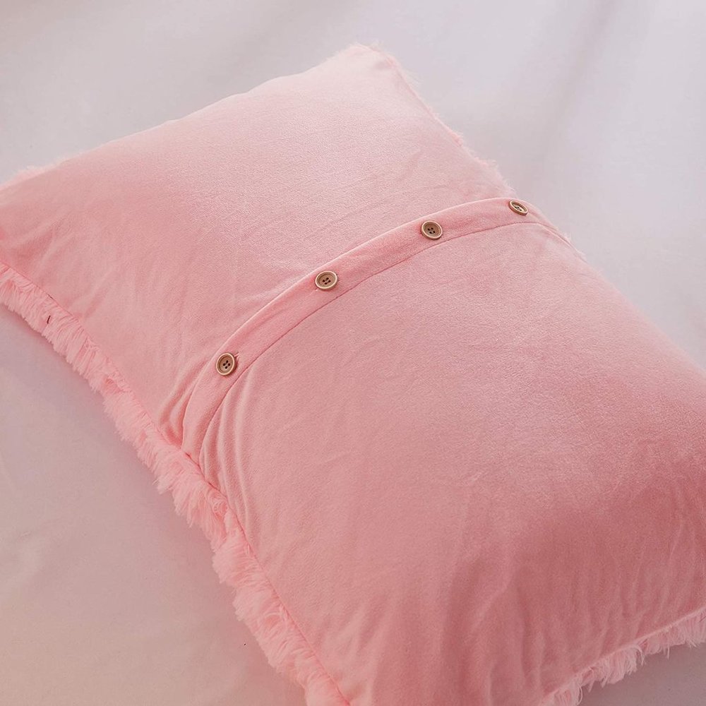 FLASH SALE $90 OFF  Shaggy Fluffy Faux Fur Duvet Cover Velvety Bedding Set - Picture 14 of 16